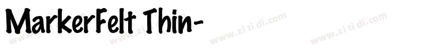 MarkerFelt Thin字体转换